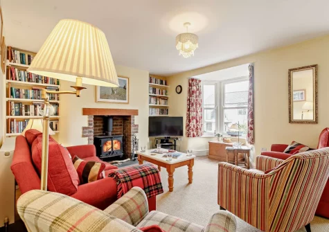 The living room at Ivy Crag, Polruan