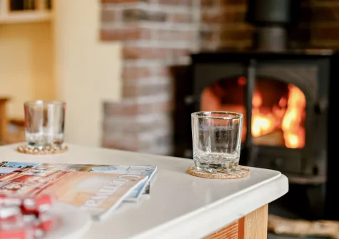 The living room at Ivy Crag, Polruan