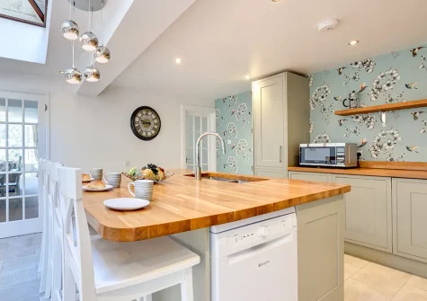The kitchen at Ivydene, Looe
