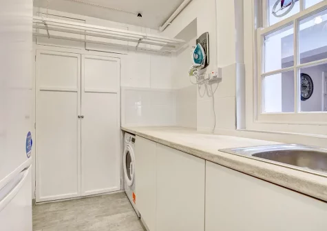 The utility room at Ivydene, Looe
