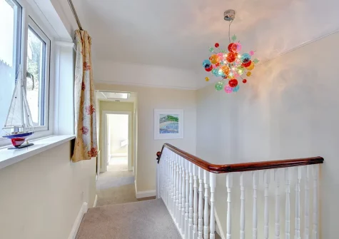 The first floor landing at Ivydene, Looe