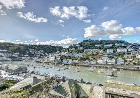 The view from the decked terrace & alfresco dining area at Ivydene, Looe