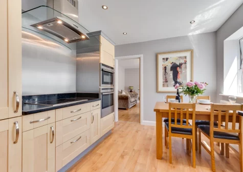 The kitchen & dining area at Jackdaws, Fowey