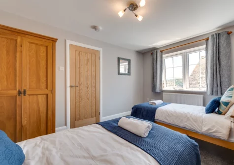 Bedroom #2 at Jackdaws, Fowey