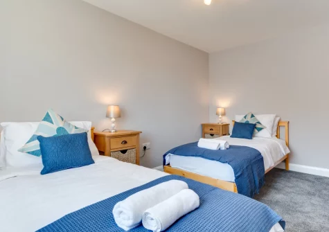 Bedroom #2 at Jackdaws, Fowey