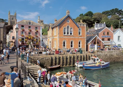 Fowey's vibrant maritime heritage is evident in its bustling harbour and working port