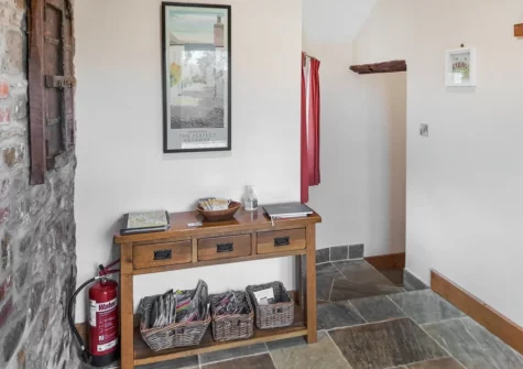 The entrance hallway at Jacks Barn, Welcombe