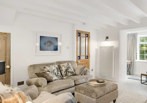 The living room at Jade Cottage, St Agnes