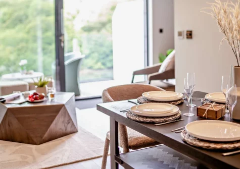 The dining area at Jasmine, Looe