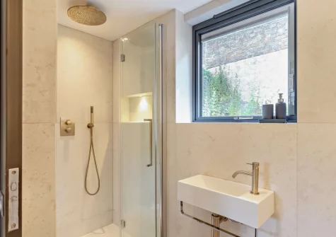 Bedroom #1 en-suite shower room at Jasmine, Looe