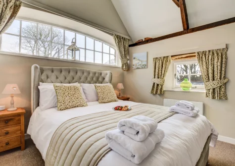 The bedroom at Jingles at Penrose Burden, St Breward