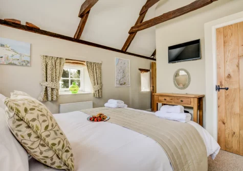 The bedroom at Jingles at Penrose Burden, St Breward