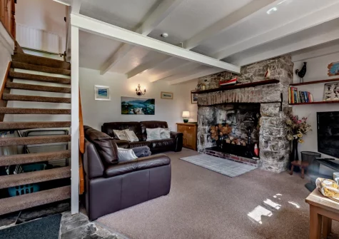 The living room at Jobes Cottage, Chapel Amble