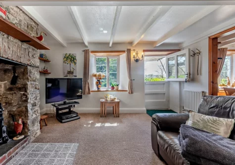 The living room at Jobes Cottage, Chapel Amble