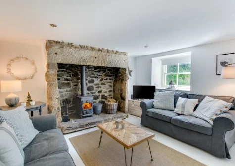 The living room at Jobs Cottage, Carleen