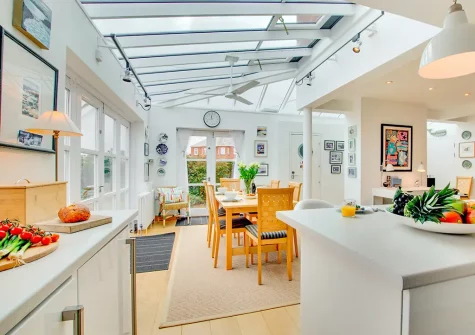 The kitchen & dining area at Joy House, Padstow