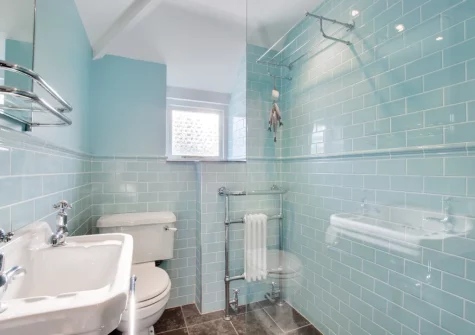 The shower room at Jwala, Padstow