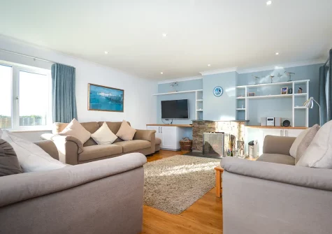 The living room at Kalundu, Constantine Bay