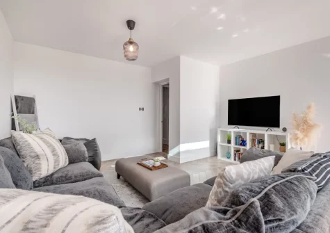 The living area at Kaolin House, St Austell