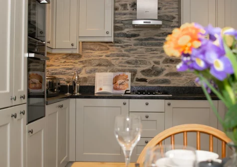 The kitchen at Karenza, Fowey