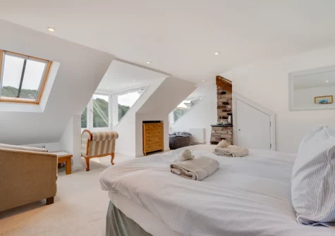 Bedroom #1 at Karenza, Fowey