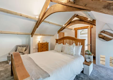 Bedroom #1 at Kelly Mill Cottage, Lifton