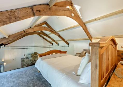 Bedroom #1 at Kelly Mill Cottage, Lifton