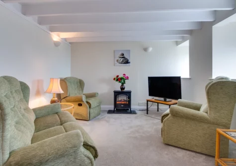 The living area at Kelynack, Porthleven