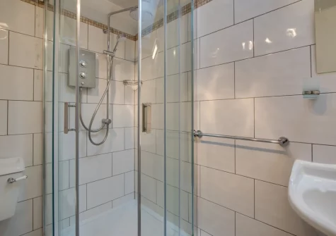 The shower room at Kelynack, Porthleven
