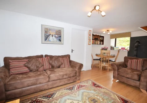 The living area at Kempthornes, Ugborough