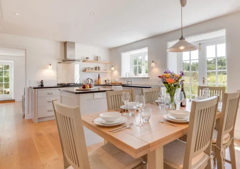 The dining area at Kemyel Mill, Lamorna