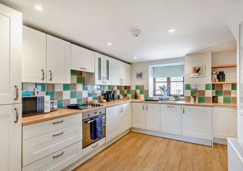 The kitchen at Kenniford Cider Steps, Clyst St George