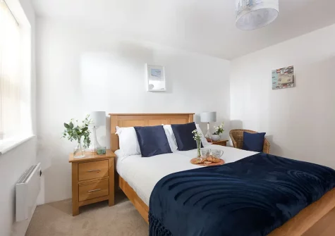 The bedroom at Kerensa, Portreath