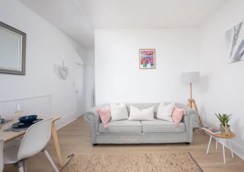 The living area at Keynvor Blue, Carbis Bay