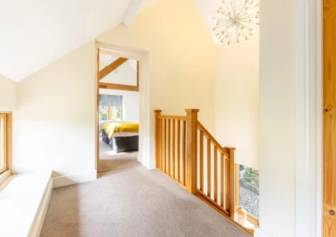 The first floor landing at Kingfisher Cottage, Coldridge