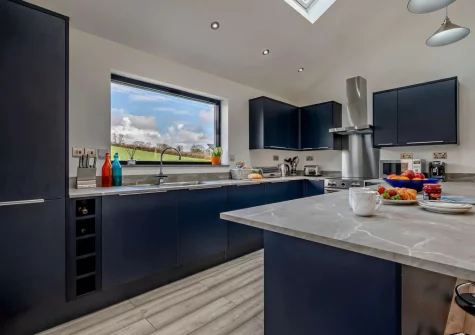 The kitchen at Kingfishers Retreat, Hopworthy