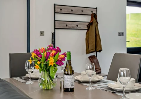 The dining area at Kingfishers Retreat, Hopworthy