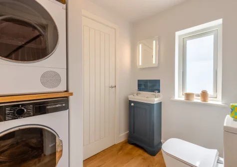 The utility room at Kingsland Barn, Greencliff Farm, Abbotsham