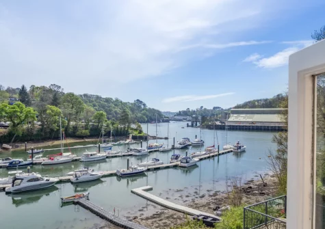 The riverside view at Kits House at Mixtow Creek, Lanteglos