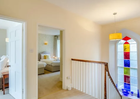 The first floor landing at Kits House at Mixtow Creek, Lanteglos