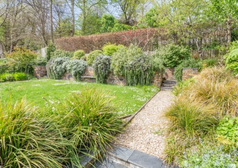 The garden at Kits House at Mixtow Creek, Lanteglos