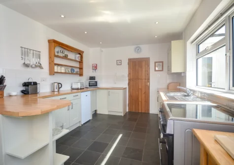 The kitchen at Kittiwake, Constantine Bay