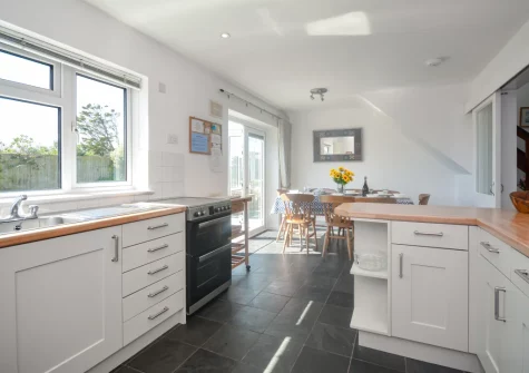 The kitchen at Kittiwake, Constantine Bay