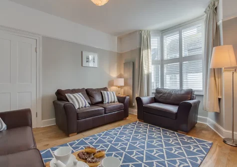 The living room at Kittiwake, Padstow