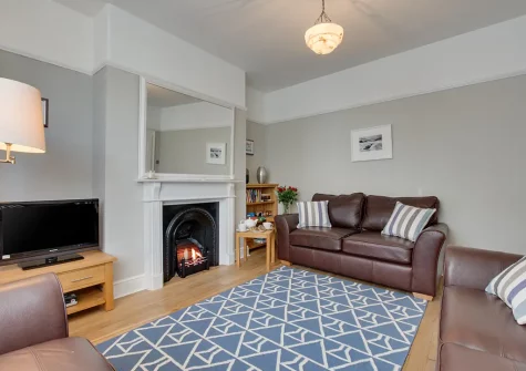 The living room at Kittiwake, Padstow