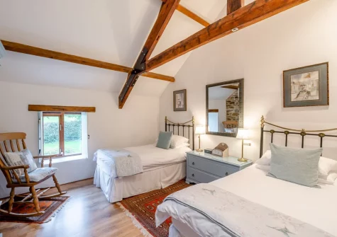 Bedroom #3 at Knaworthy, Frithelstock Stone