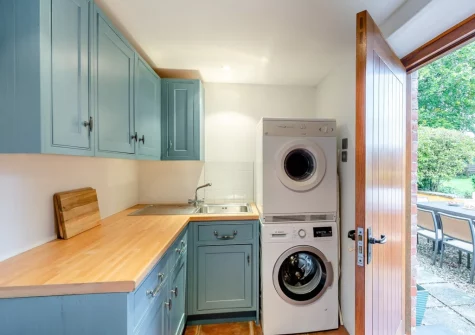 The utility room at Knaworthy, Frithelstock Stone