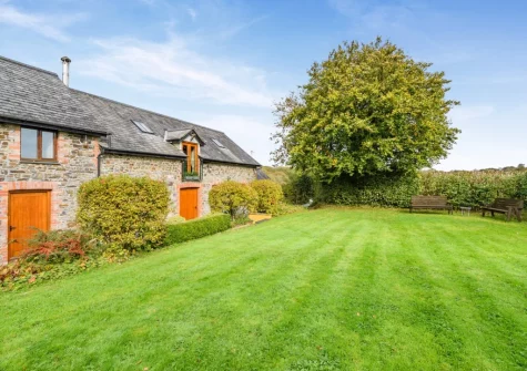 The garden at Knaworthy, Frithelstock Stone