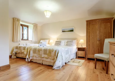 Bedroom #1 at Knights Cottage, Lamorna