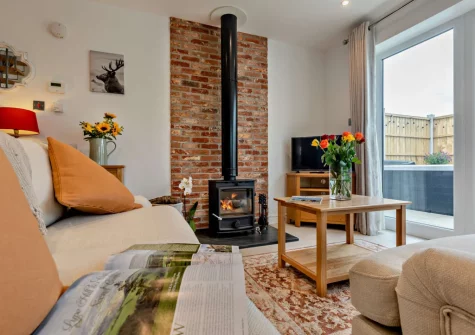 The living area at Kosi Kot, South Molton